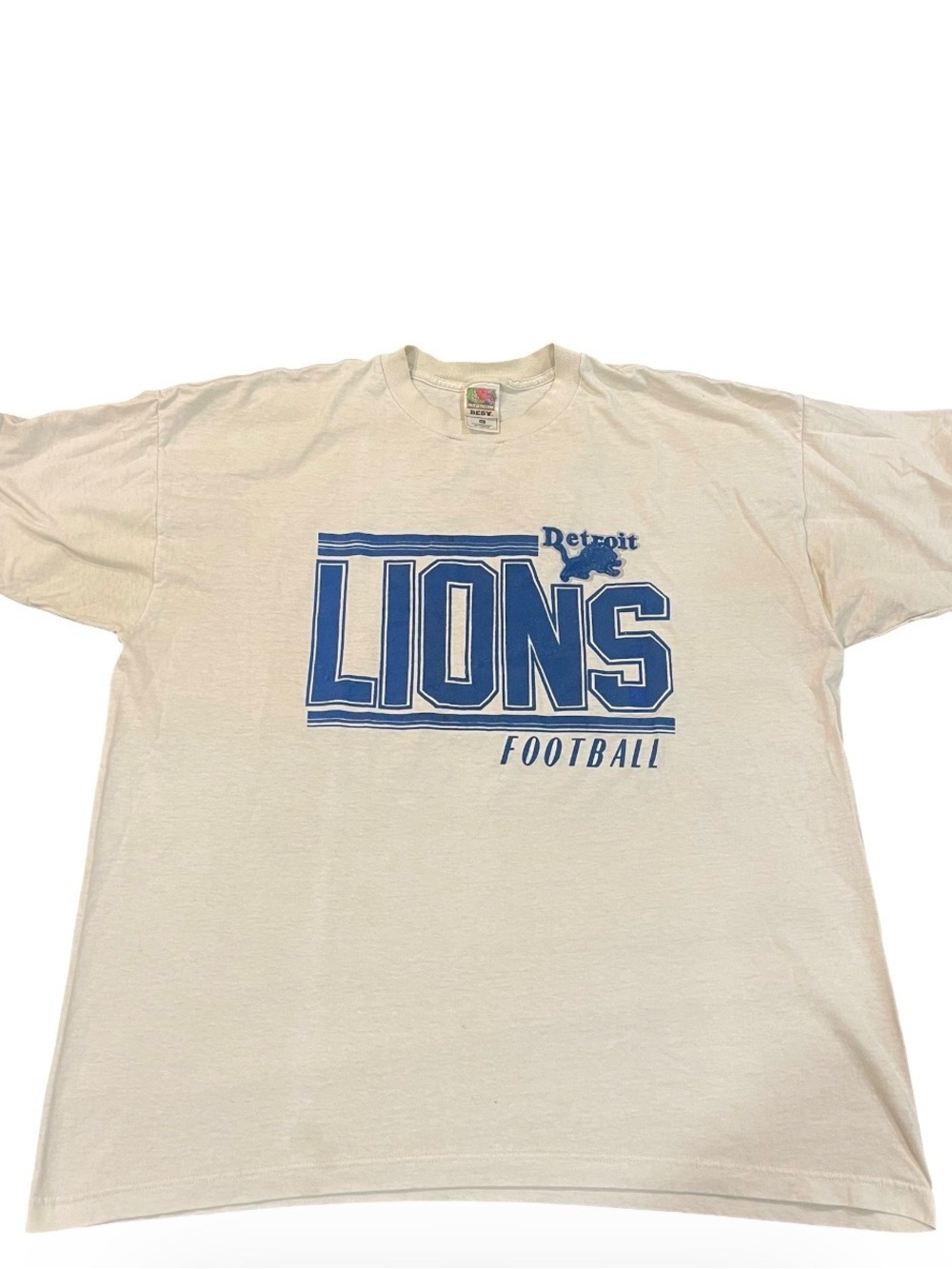 Vintage 90s Detroit Lions Football T-Shirt XXL Fruit of the Loom